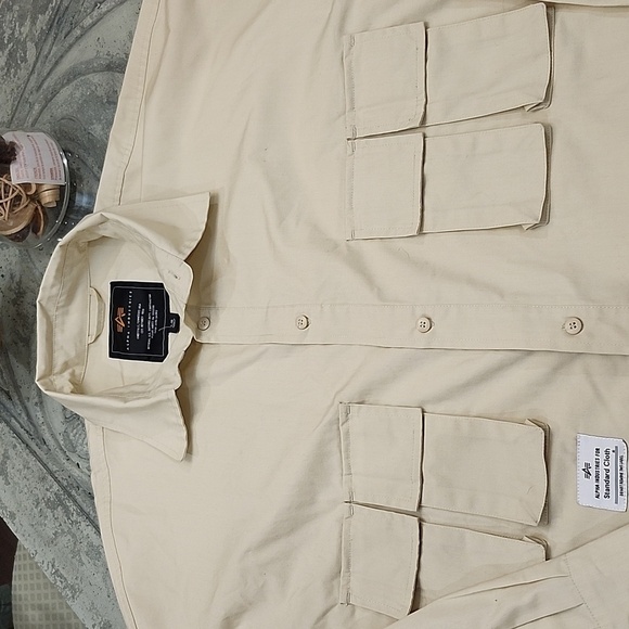 Nwot Alpha Industries X Standard Cloth Takibi men's oversized  Shirt Large - Picture 3 of 15